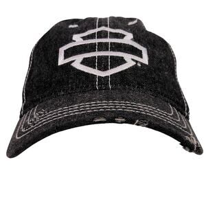 Harley-Davidson Trucker Hat Men's Adjustable Dark Gray Mesh York PA Biker Cap